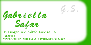gabriella safar business card